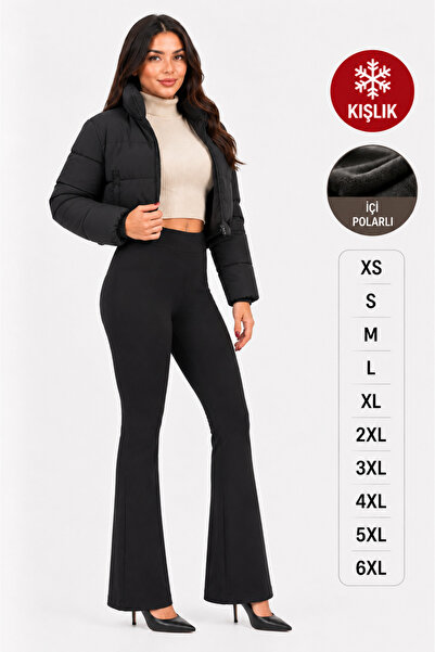 EDAMODA Winter Women's Plus Size Spanish Leg Diver Fabric Leggings Stretchy F...