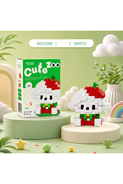 womistore Cute Zoo Series Cute Maltese Brick Block Building Block Figure
