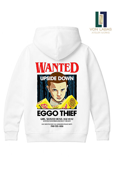 Grafftee Clothing Stranger Things Hanorac unisex din bumbac, nou, de înaltă c...