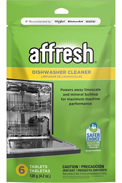 Affresh منظف غسالة الأطباق، يساعد على إزالة الترسبات الكلسية والروائح الكريهة...