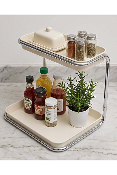 REDTAG White Rectangle 2-Tier Kitchen Organizer