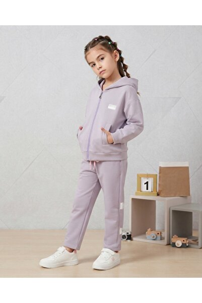 VOY KİDS Girl's Winter 3-Strand Knitted, Zippered Cardigan, 5-6-7-8-9-10-11-1...