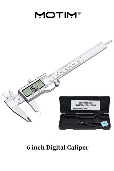 MOTIM 6 inch/150mm Digital Caliper Vernier Caliper LCD Display Digital Calipe...