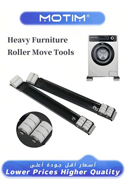 MOTIM Heavy Duty Furniture Appliances Rollers Extensible Washing Machine Base...