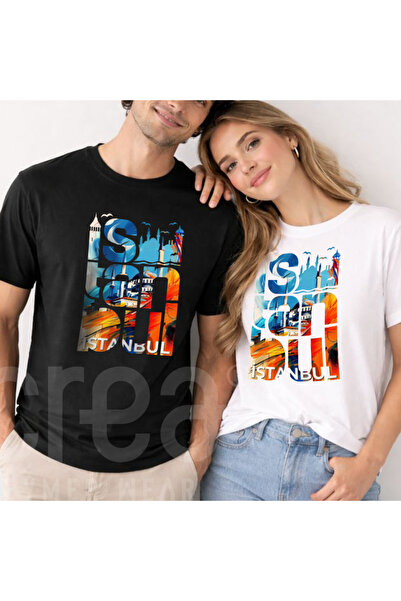 Crea Eymer Wear Μπλουζάκι με λαιμόκοψη ποδηλατικού τύπου από βαμβάκι με ψηφια...