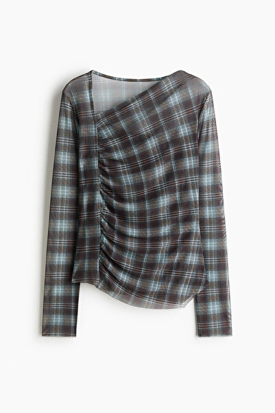 H&M Asimetrik File Üst