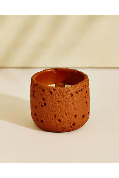 REDTAG Orange Cement Cup Scented Candle 8x7.5cm
