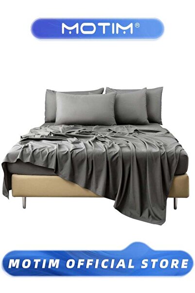 MOTIM 5 Star Luxury Hotel Quality 4 Piece Queen-Size Sheet Set Bedsheet Set &...