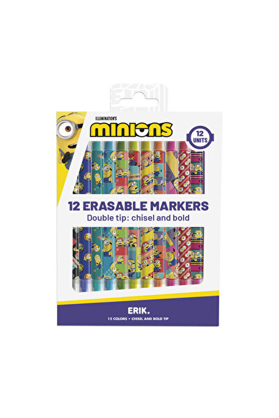 Minions set of 12 erasable makers