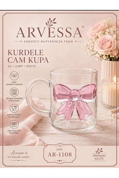 Arvessa Home konak alışveriş kurdele cam kupa 1108