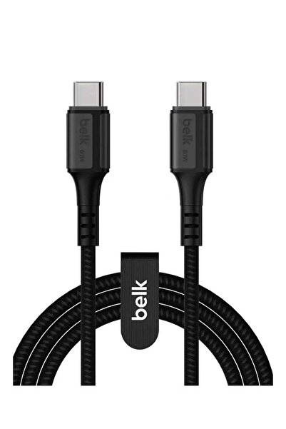 Belkin كابل شحن من النوع C إلى النوع C - شحن سريع 60 واط، متين