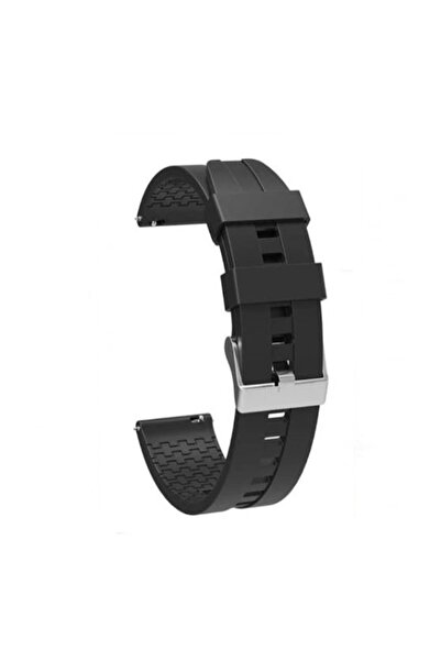 Gpack Tecno Watch Pro 2 Kordon Kayış Kross Trend Silikon Siyah 22/krs