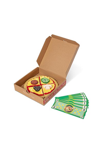 Melissa & Doug Παιχνίδι Προσποίησης: Ξύλινο Σετ Παιχνιδιού Πάγκος Πίτσας Top ...