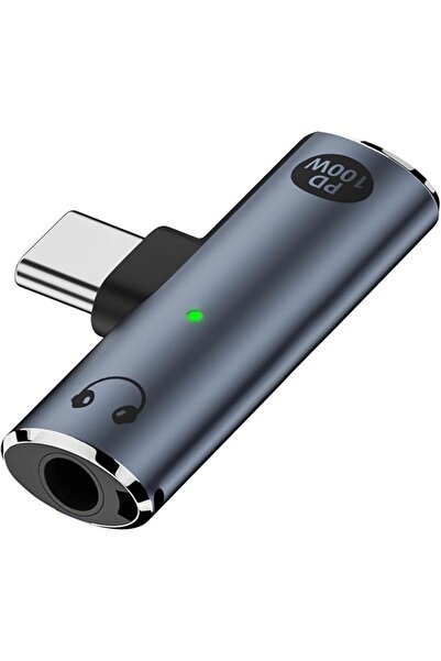 GENERAL USB C to 3.5mm Audio Adapter, 2 in 1 USB C to Headphone Jack and USB ...