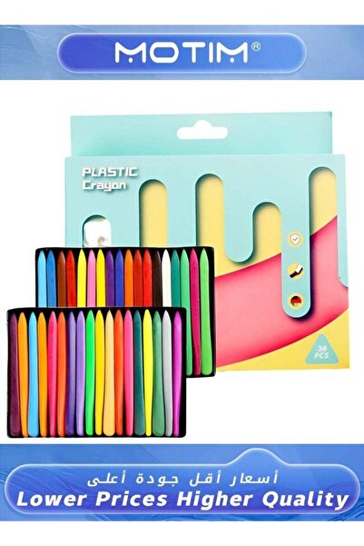 MOTIM 36 Colors Crayons Child Safe Non Toxic Crayons Washable Handmade Crayon...