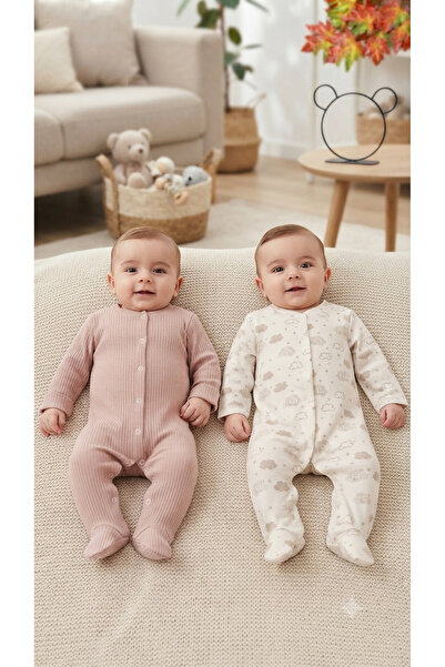 CemBebe Unisex 2-Piece Romper Set for Babies, Soft Cotton, Licensed Fabric