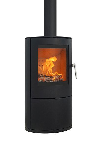 SS02 Camlı Şömine Soba Ev Tipi Odun Sobası Kış Bahçesi Isıtıcı