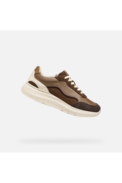 Geox Plummery - Adidași de damă, maro închis