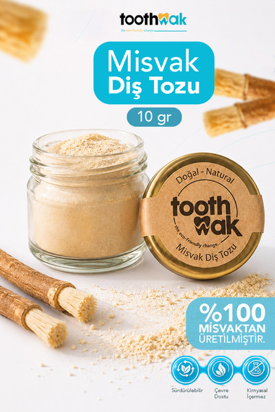 Toothwak Misvaklı Diş Temizleme Tozu - Organik Ve Doğal Nefes Tazeleyici Diş ...