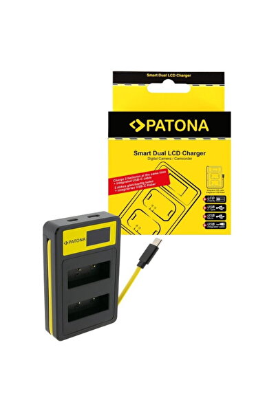 Patona Έξυπνος Τριπλός Φορτιστής USB LCD για Olympus Fuji