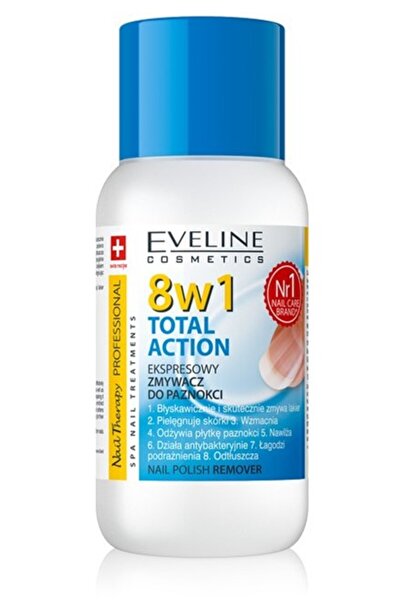 Eveline TOTAL ACTION 8IN1 Express dizolvant de ojă 150ml
