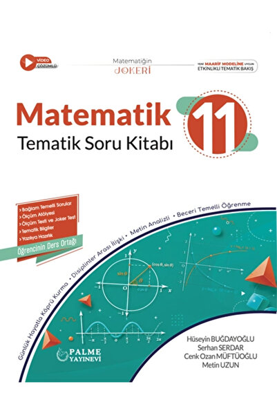 Palme Yayınevi Palme 11.Sınıf Joker Matematik Tematik Soru Kitabı Yeni Maarif...
