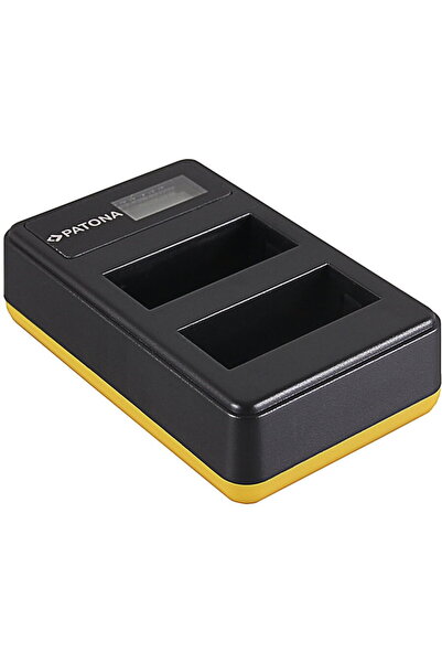 Patona Διπλός φορτιστής USB με οθόνη LCD, συμβατός με LP-E8 για Canon EOS 550...