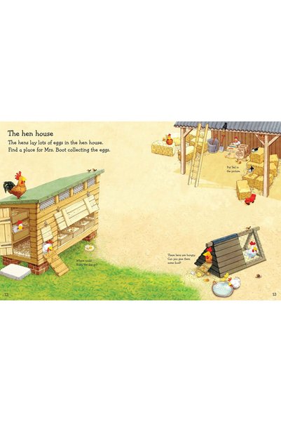 Usborne Carte cu autocolante, FYT POPPY & SAM'S STICKER BOOK , Usborne , + 3 ani