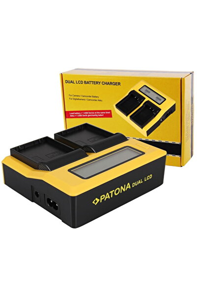 Patona Διπλός φορτιστής USB με οθόνη LCD για Olympus BLH-1 OM-D EM-1 Mark 2 E...