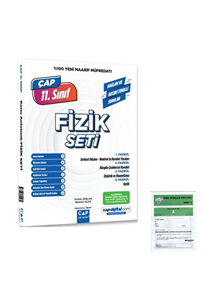Çap Yayınları 2027 11. Sınıf Fizik Maarif Model Set + Icerberg Deneme