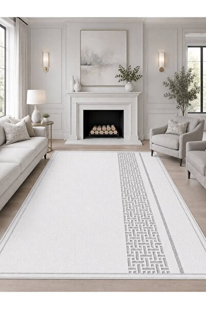 YTR HOME Dijital Baskı Yıkanabilir Kaymaz Taban Dekoratif Salon Mutfak Halısı...
