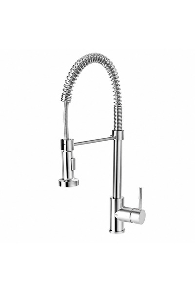 Condi Collection Industrial Stainless Steel Kitchen Sink Faucet