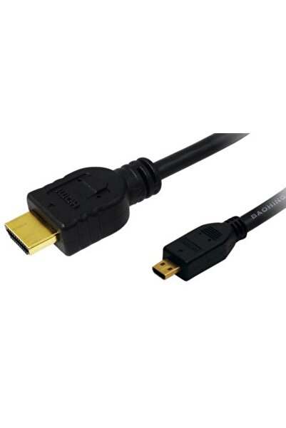 LogiLink Καλώδιο Micro-HDMI 1.4 Ethernet Αρσενικό σε HDMI Αρσενικό 1 μ. (CH0030)