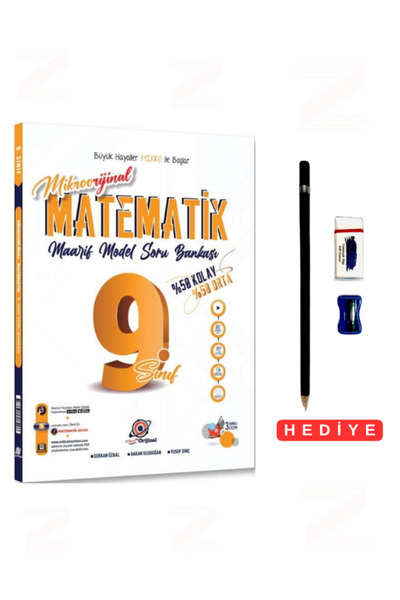 Orijinal Yayınları Mikroorjinal 9.Sınıf Matematik Maarif Model Soru Bankası M...
