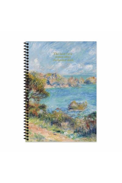 KESKİN COLOR 20X28 Spiral Bound Hard Cover Checkered Art Notebook - Best View