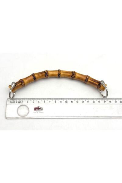 angel çanta aksesuar 17 cm Single Real Bamboo Bag Handle with Ring