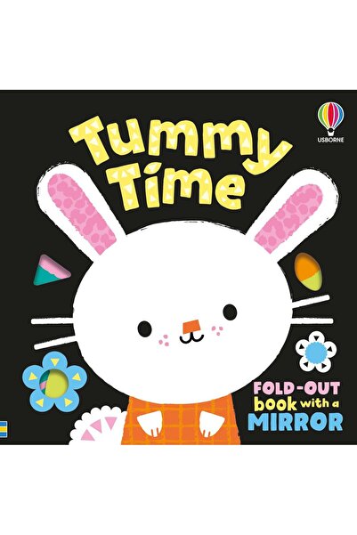 Usborne Tummy Time – Foldable Mirror Book for Babies, 0+ years,