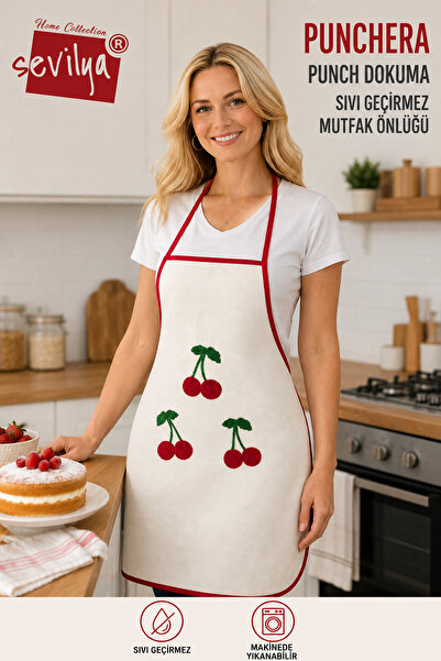 sevilya Punchera Punch Woven Liquid Waterproof Kitchen Apron