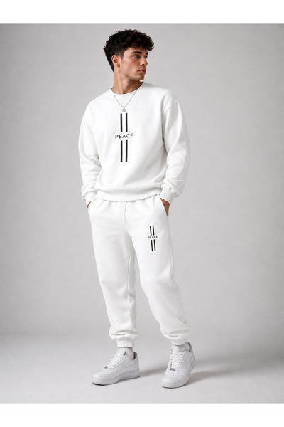 COMANCHERO Unisex Σετ Φόρμας Oversize με στάμπα Peace - Σετ Φόρμας Πάνω-Κάτω