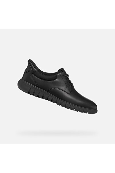Geox Flextride F Plus - Pantofi de afaceri pentru bărbați, Negru