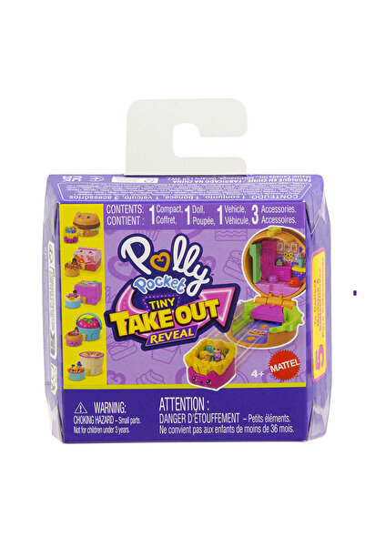 mattel Polly Pocket Μικρές Έκπληξες Φαγητού - 5 Σχέδια - 1 Τεμάχιο - JCR44