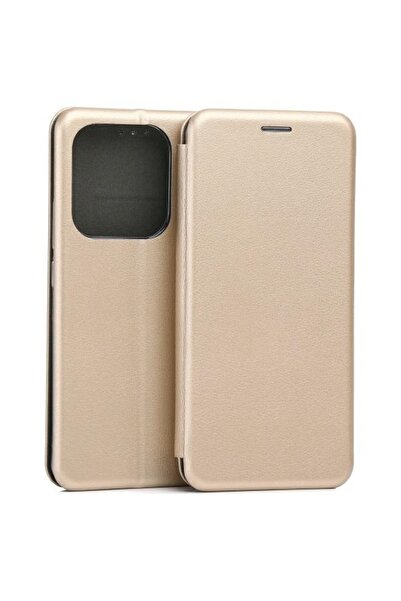 Beline Husă magnetică tip carte pentru Xiaomi Redmi Note 14 5G, Auriu