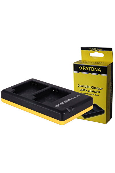 Patona Διπλός ταχυφορτιστής για Canon NB-6L, NB6L συμπεριλαμβανομένων. Καλώδι...