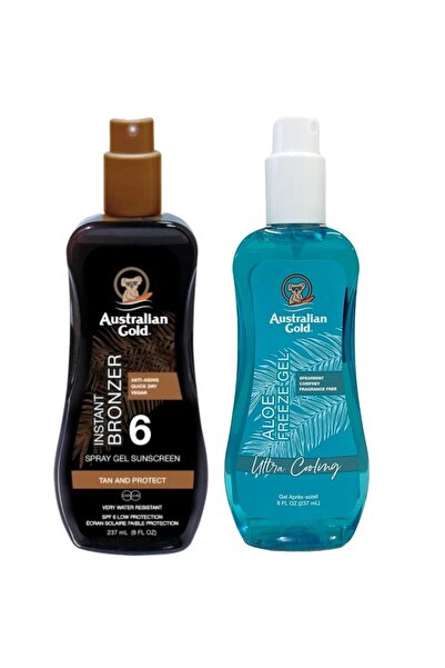 Australian Gold Spray bronzant SPF6 + Aloe Freeze