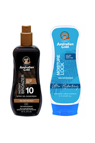 Australian Gold Spray Bronzant SPF10 + Reținere a Umidității 237ml