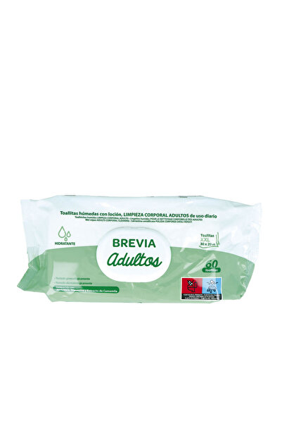 Brevia SALUSTAR șervețele umede de curățare pentru adulți 30x20 cm 60 bucăți