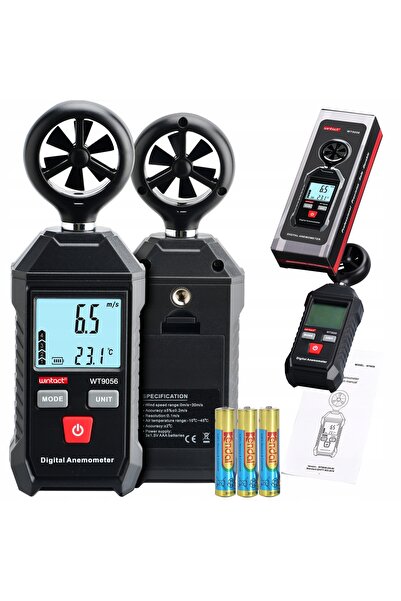 Wintact ANEMOMETRU MĂSURĂTOR DE VÂNT 0-30m/s -10-45 ° Contor de aer condiționat
