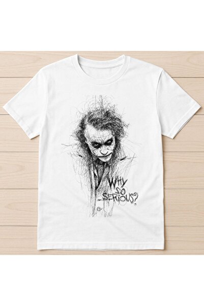 Grafftee Clothing Joker Gotham Why So Serious Baskılı Unisex Oversize T-Shirt