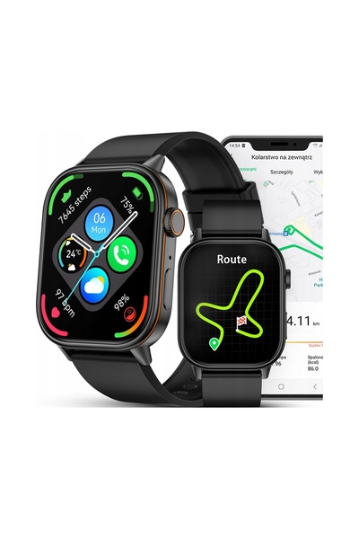 JG Smart Smartwatch pentru bărbați - Rezistent la apă, Apeluri, GPS, Busolă, ...