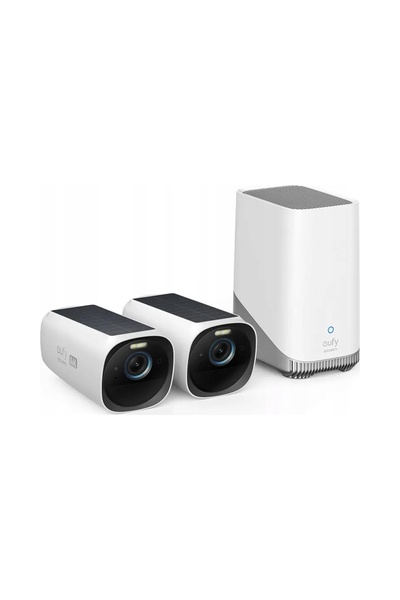 eufy Set de camere 2+1 eufyCam 3 4K 135 °   IP67 Solar + Central Control Home...